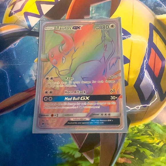 Toys Tauros Gx Rainbow Rare 217 Poshmark